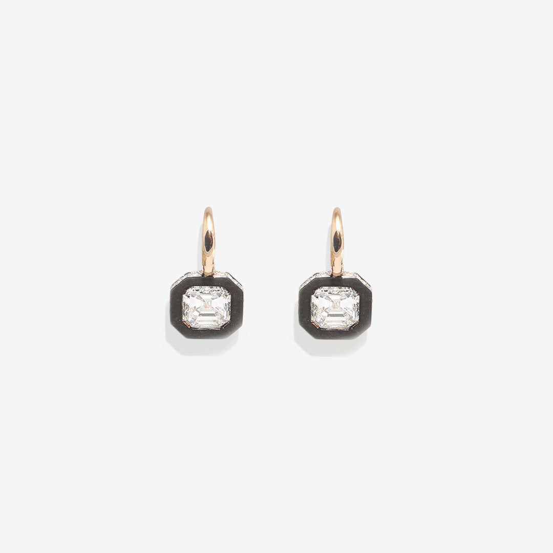 BURNISHED GOLD DIAMONDS EARRINGS