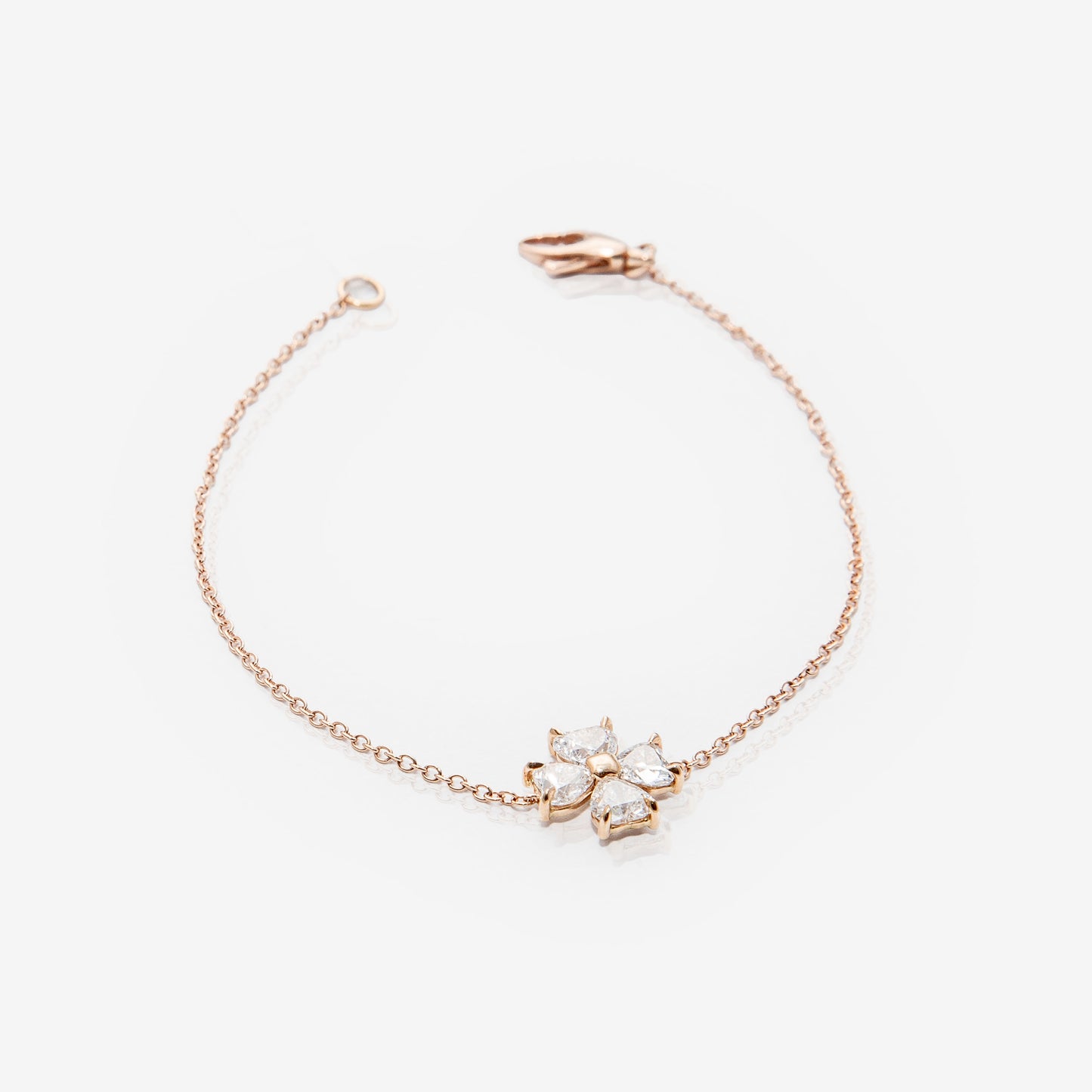 BRACCIALE CON QUADRIFOGLIO DI DIAMANTI