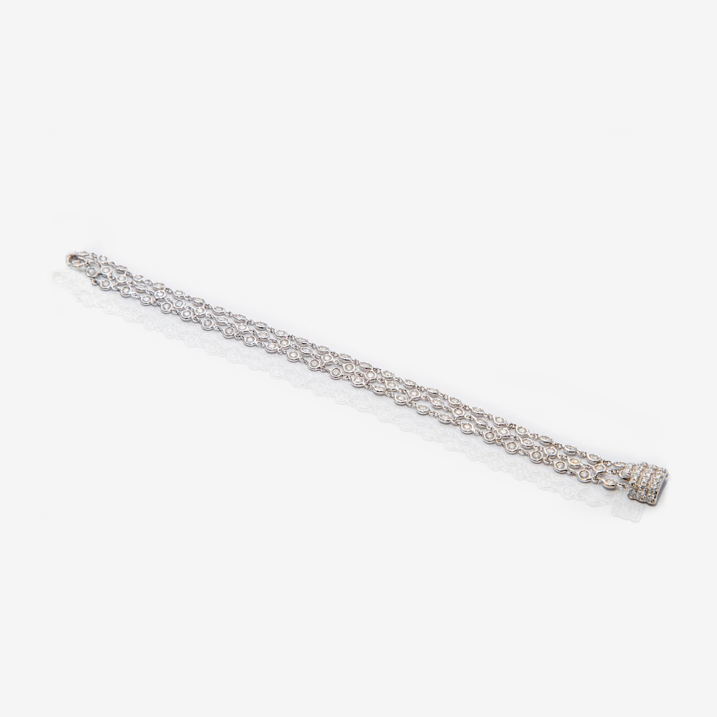 BRACCIALE A MAGLIA CON DIAMANTI