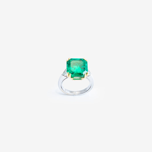 ANELLO CON SMERALDO QUADRATO