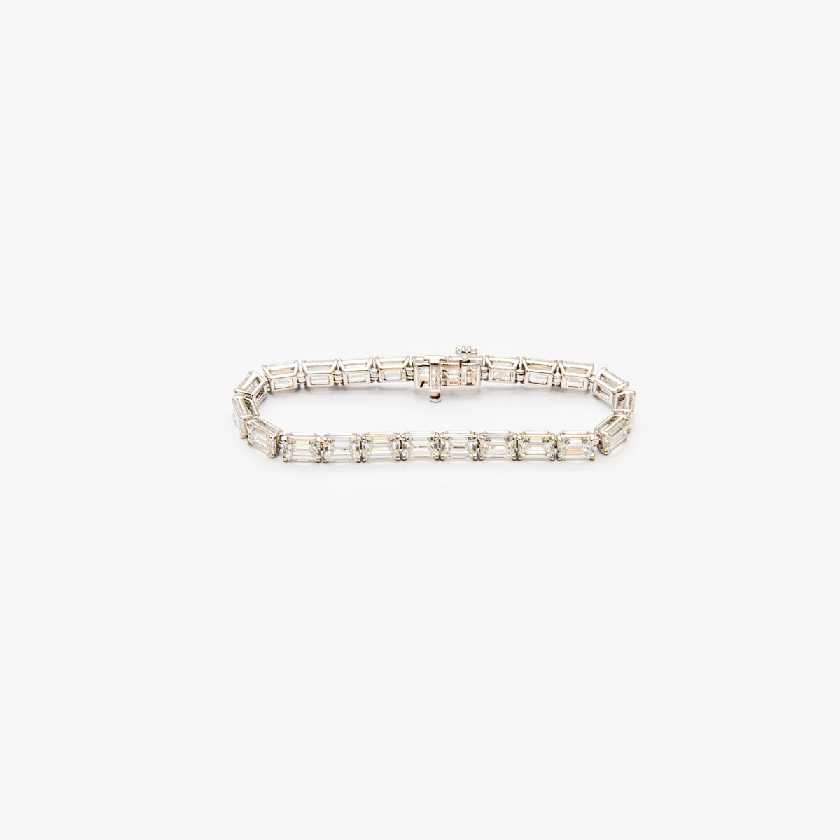 BRACCIALE TENNIS con diamanti taglio smeraldo