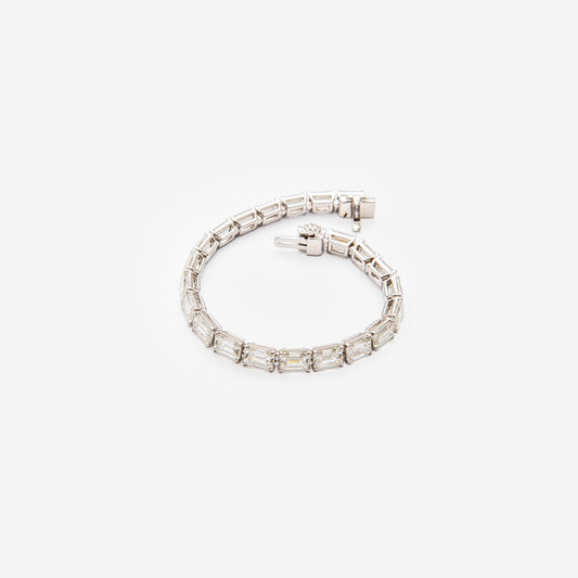 BRACCIALE TENNIS con diamanti taglio smeraldo