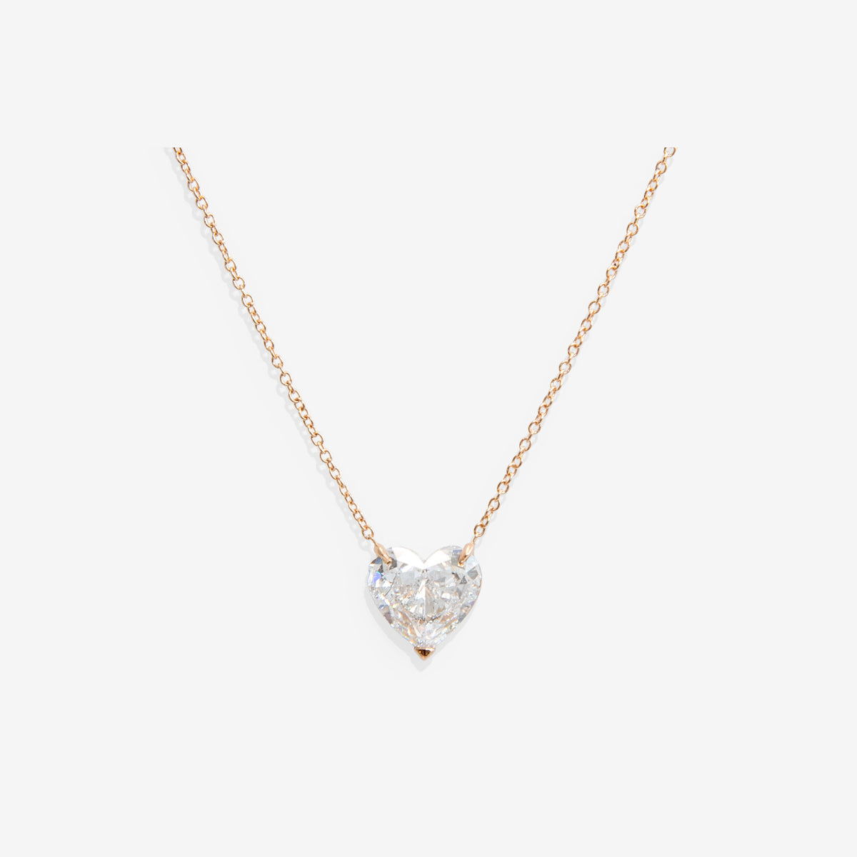 GIROCOLLO CON DIAMANTE TAGLIO CUORE