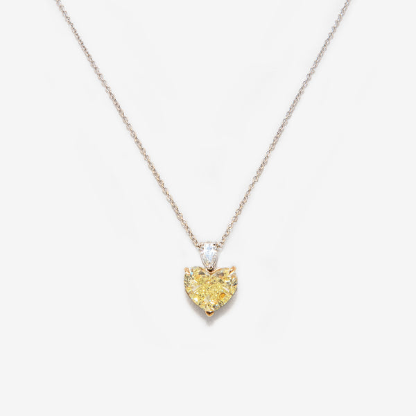 DIAMANTE FANCY YELLOW, TAGLIO CUORE