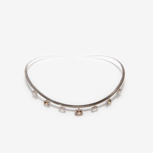 Collana con diamanti fancy