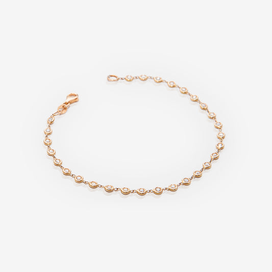 BRACCIALE IN ORO ROSA E DIAMANTI