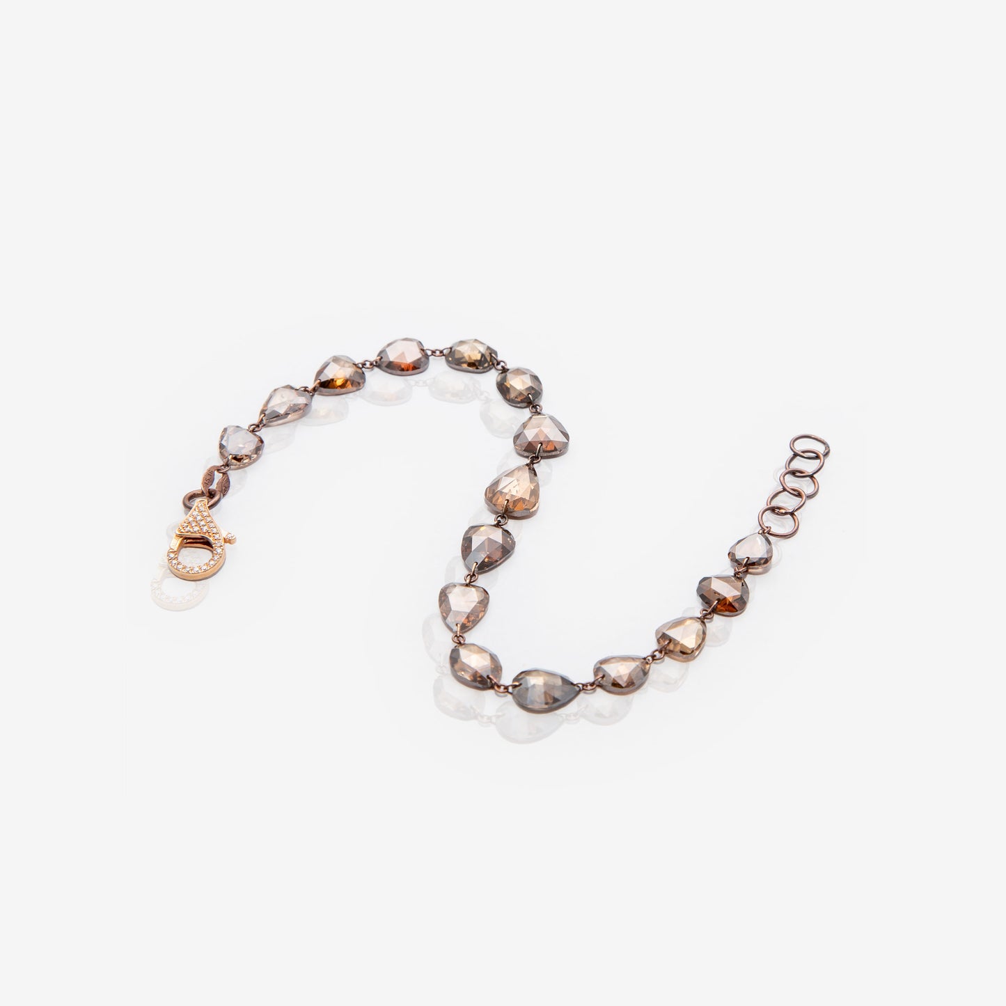 BRACCIALE CON DIAMANTI BROWN TAGLIO ROSETTA