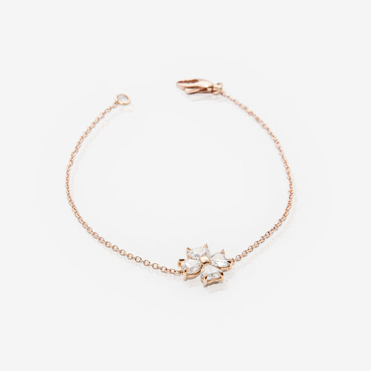 BRACCIALE CON QUADRIFOGLIO DI DIAMANTI