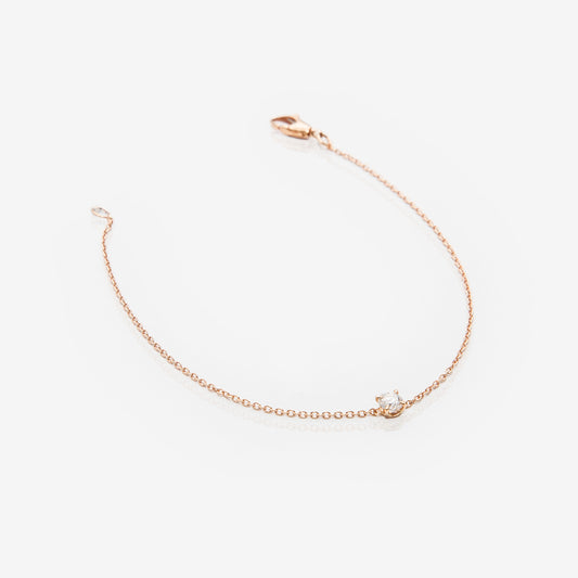 BRACCIALE IN ORO CON DIAMANTE ROTONDO